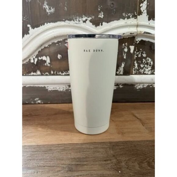 VHTF NWT Rae Dunn Fa La La 18 Oz Stainless Steel Insulated Tumbler With Lid - Picture 2 of 4